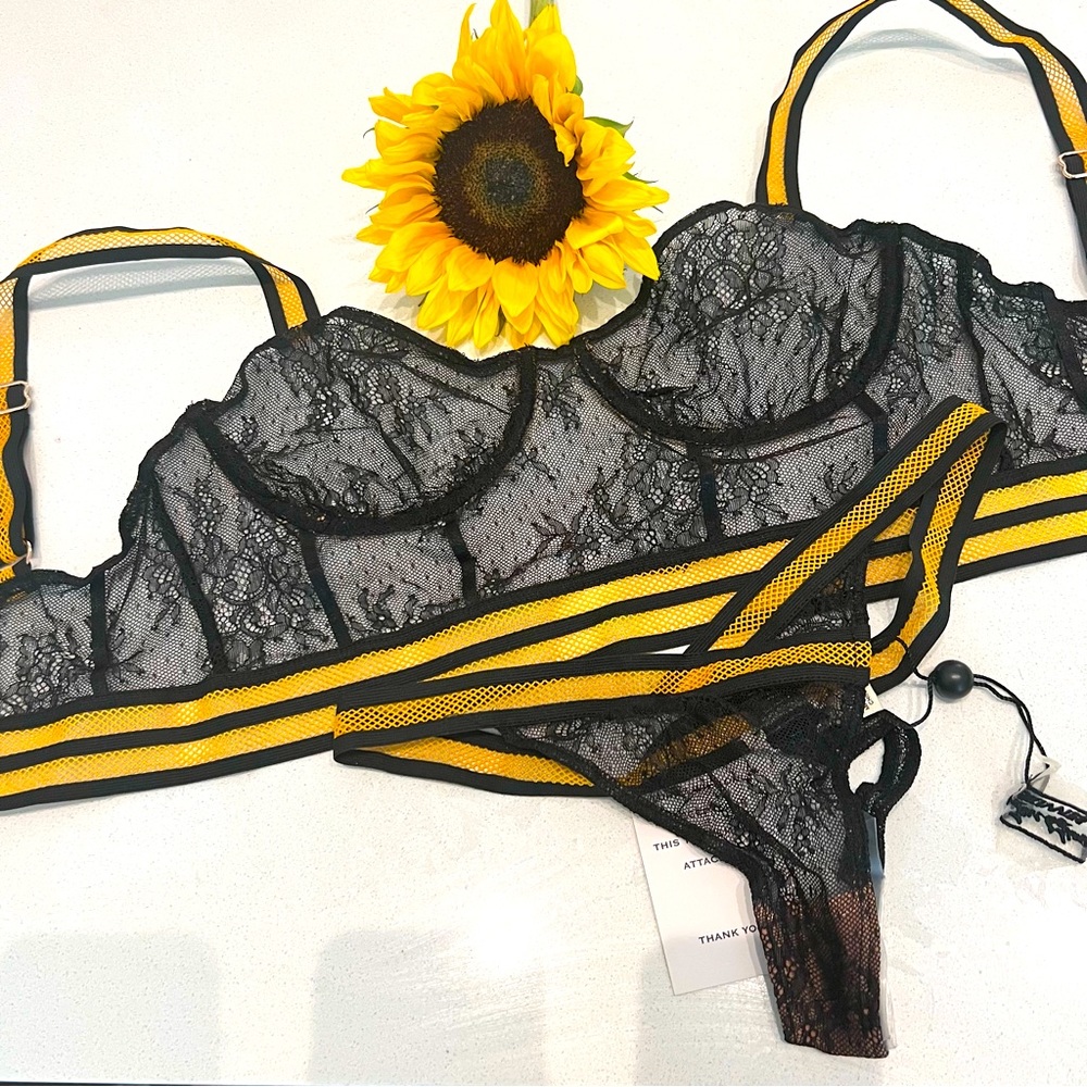 NWT For Love and Lemons Julienne Set Skivvies